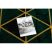 EMERALD szőnyeg 1020 glamour, elegáns márvány, háromszögek üveg zöld / arany 200x290 cm