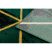 EMERALD szőnyeg 1020 glamour, elegáns márvány, háromszögek üveg zöld / arany 200x290 cm
