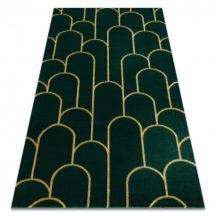   EMERALD szőnyeg 1021 glamour, elegáns art deco, üveg zöld / arany 200x290 cm