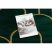 EMERALD szőnyeg 1021 glamour, elegáns art deco, üveg zöld / arany 200x290 cm
