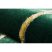 EMERALD szőnyeg 1021 glamour, elegáns art deco, üveg zöld / arany 200x290 cm