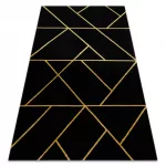 Kab. EMERALD szőnyeg 1012 glamour, elegáns geometriai fekete / arany 180x270 cm