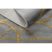EMERALD szőnyeg 1010 glamour, elegáns körökben szürke / arany 180x270 cm