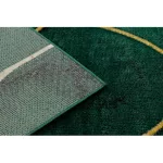 Kab. EMERALD szőnyeg 1016 glamour, elegáns art deco, márvány üveg zöld / arany 180x270 cm