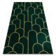 EMERALD szőnyeg 1021 glamour, elegáns art deco, üveg zöld / arany 180x270 cm