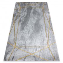   EMERALD szőnyeg 1022 glamour, elegáns geometriai, márvány szürke / arany 180x270 cm