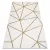 Kab. EMERALD szőnyeg 1013 glamour, elegáns geometriai krém / arany 160x220 cm
