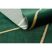 EMERALD szőnyeg 1013 glamour, elegáns geometriai üveg zöld / arany 160x220 cm