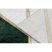 EMERALD szőnyeg 1015 glamour, elegáns márvány, geometriai üveg zöld / arany 160x220 cm