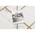 EMERALD szőnyeg 1012 glamour, elegáns geometriai, márvány krém / arany 160x220 cm