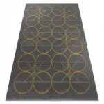 Kab. EMERALD szőnyeg 1010 glamour, elegáns körökben szürke / arany 160x220 cm
