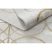 EMERALD szőnyeg 1010 glamour, elegáns körökben krém / arany 160x220 cm