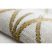 EMERALD szőnyeg 1010 glamour, elegáns körökben krém / arany 160x220 cm