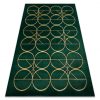 EMERALD szőnyeg 1010 glamour, elegáns körökben üveg zöld / arany 160x220 cm