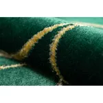 Kab. EMERALD szőnyeg 1010 glamour, elegáns körökben üveg zöld / arany 160x220 cm