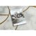 EMERALD szőnyeg 1016 glamour, elegáns art deco, márvány krém / arany 160x220 cm