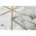 EMERALD szőnyeg 1020 glamour, elegáns márvány, háromszögek fekete / arany 160x220 cm