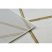 EMERALD szőnyeg 1013 glamour, elegáns geometriai krém / arany 140x190 cm