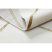 EMERALD szőnyeg 1013 glamour, elegáns geometriai krém / arany 140x190 cm