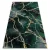 Kab. EMERALD szőnyeg 1018 glamour, elegáns márvány üveg zöld / arany 140x190 cm