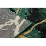 Kab. EMERALD szőnyeg 1018 glamour, elegáns márvány üveg zöld / arany 140x190 cm