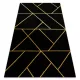 Kab. EMERALD szőnyeg 1012 glamour, elegáns geometriai fekete / arany 140x190 cm