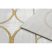 EMERALD szőnyeg 1010 glamour, elegáns körökben krém / arany 140x190 cm