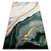 EMERALD szőnyeg 1017 glamour, elegáns márvány üveg zöld / arany 140x190 cm