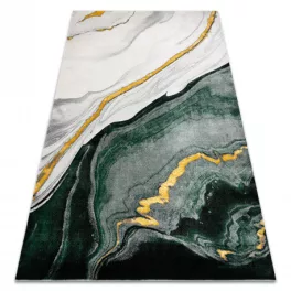   Kab. EMERALD szőnyeg 1017 glamour, elegáns márvány üveg zöld / arany 140x190 cm