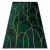 Kab. EMERALD szőnyeg 1016 glamour, elegáns art deco, márvány üveg zöld / arany 140x190 cm