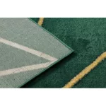 Kab. EMERALD szőnyeg 1013 glamour, elegáns geometriai üveg zöld / arany 120x170 cm