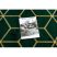 EMERALD szőnyeg 1014 glamour, elegáns kocka üveg zöld / arany 120x170 cm