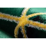 Kab. EMERALD szőnyeg 1014 glamour, elegáns kocka üveg zöld / arany 120x170 cm