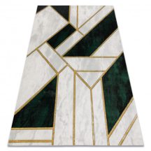   EMERALD szőnyeg 1015 glamour, elegáns márvány, geometriai üveg zöld / arany 120x170 cm