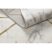 EMERALD szőnyeg 1012 glamour, elegáns geometriai, márvány krém / arany 120x170 cm