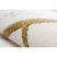 EMERALD szőnyeg 1012 glamour, elegáns geometriai, márvány krém / arany 120x170 cm