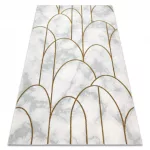 Kab. EMERALD szőnyeg 1016 glamour, elegáns art deco, márvány krém / arany 120x170 cm