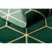 EMERALD szőnyeg 1014 glamour, elegáns kocka üveg zöld / arany 80x150 cm