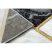EMERALD szőnyeg 1015 glamour, elegáns márvány, geometriai fekete / arany 80x150 cm