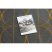 EMERALD szőnyeg 1010 glamour, elegáns körökben szürke / arany 80x150 cm