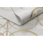 Kab. EMERALD szőnyeg 1010 glamour, elegáns körökben krém / arany 80x150 cm