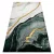 Kab. EMERALD szőnyeg 1017 glamour, elegáns márvány üveg zöld / arany 80x150 cm