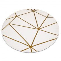   EMERALD szőnyeg 1013 kör - glamour, elegáns geometriai krém / arany kör 200 cm