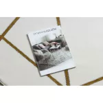 Kab. EMERALD szőnyeg 1013 kör - glamour, elegáns geometriai krém / arany kör 200 cm