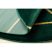EMERALD szőnyeg 1013 kör - glamour, elegáns geometriai üveg zöld / arany kör 200 cm