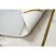 EMERALD szőnyeg 1012 kör - glamour, elegáns márvány, geometriai krém / arany kör 160 cm