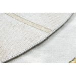 Kab. EMERALD szőnyeg 1015 kör - glamour, elegáns márvány, geometriai fekete / arany kör 200 cm