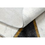 Kab. EMERALD szőnyeg 1015 kör - glamour, elegáns márvány, geometriai fekete / arany kör 200 cm