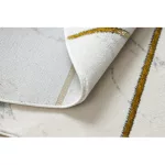 Kab. EMERALD szőnyeg 1012 kör - glamour, elegáns márvány, geometriai krém / arany kör 200 cm