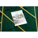 Kab. EMERALD szőnyeg 1012 kör - glamour, elegáns márvány, geometriai üveg zöld / arany kör 200 cm